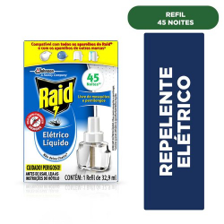raid protector refil p/ 45 noites 32,9 ml