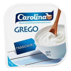 iogurte carolina grego com calda tradicional 100g