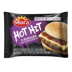 hot hit seara 145g x-burguer c/barbecue