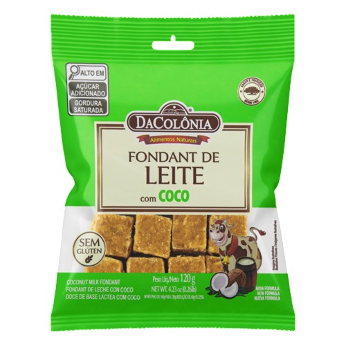 Fondant Leite Dacolônia Com Coco 120g