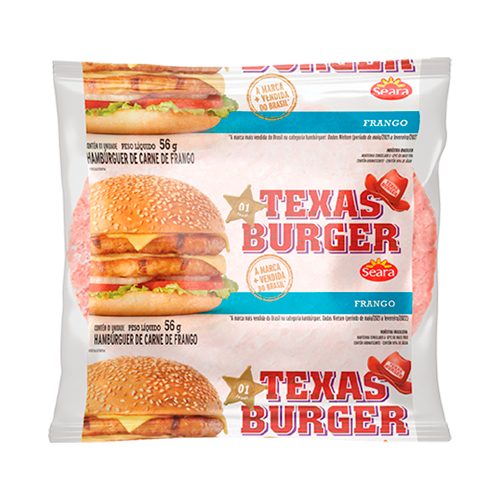 Hamburguer Seara Texas 56g Frango