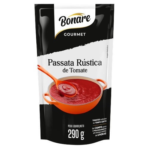 Passata Bonare Tomate Gourmet Rústica 290g