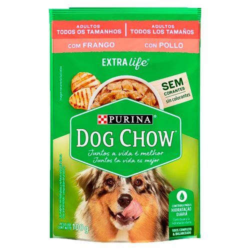 Ração Dog Chow Frango Sachê 100g