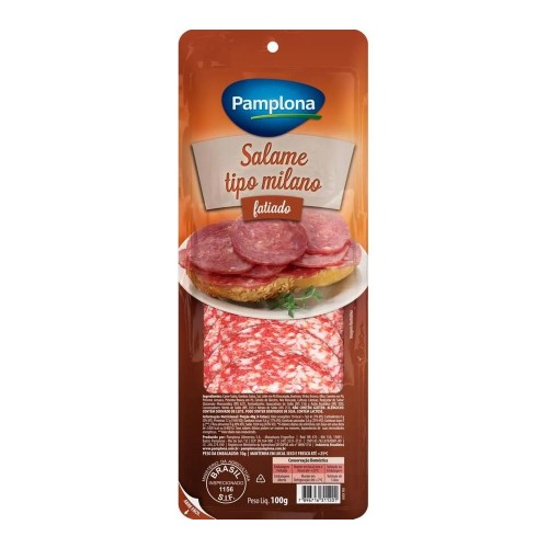 Salame Milano Pamplona Fatiado 100g