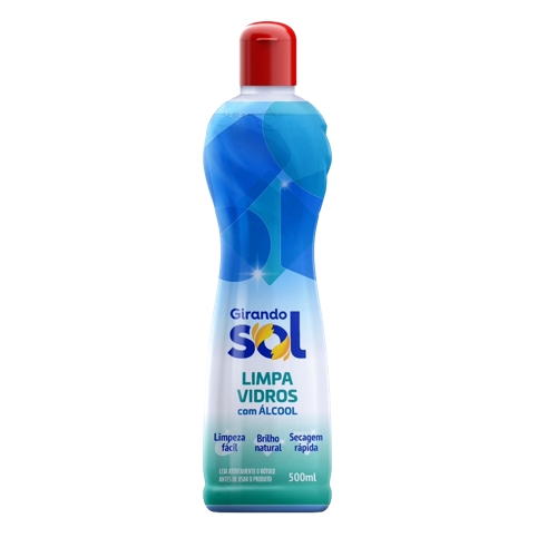 Limpa-vidros Girando Sol Com Álcool 500ml