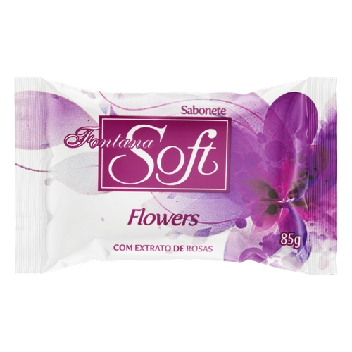 Sabonete Fontana Soft Flowers Com Extrato De Rosas 85g