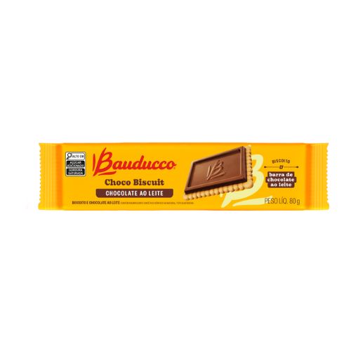 Biscoito Bauducco Choco Biscuit Ao Leite 80g