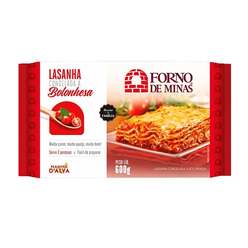 Lasanha Forno Minas Bolonhesa 600g