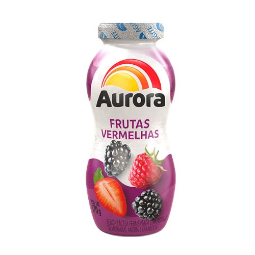 Bebida Láctea Aurora Frutas Vermelhas 170g
