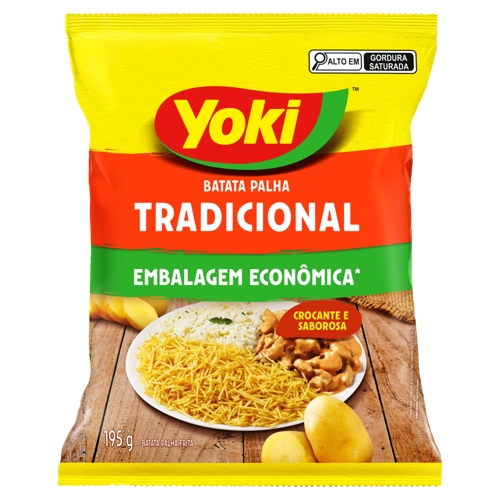 Batata Palha Yoki Tradicional Embalagem Econômica 195g