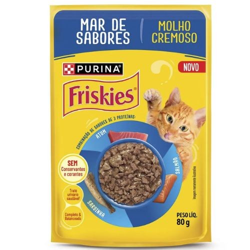 Ração Friskies Mar De Sabores Sachê 80g