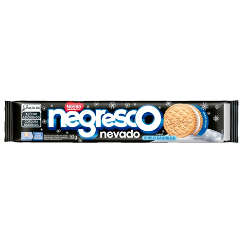 Biscoito Recheado Negresco Nevado Duplo Baunilha 90g