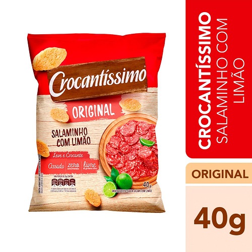 Torrada Crocantissimo Salame/limão 40g