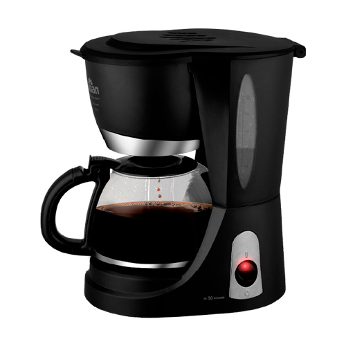 Cafeteira Vidro Kian Preto 220v