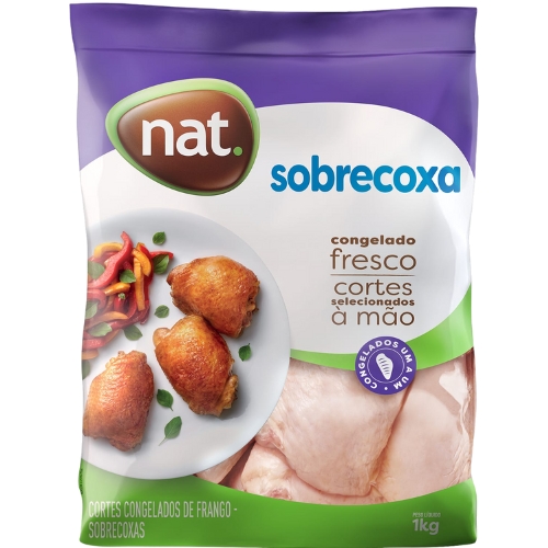 Sobrecoxa Frango Nat Congelado 1kg