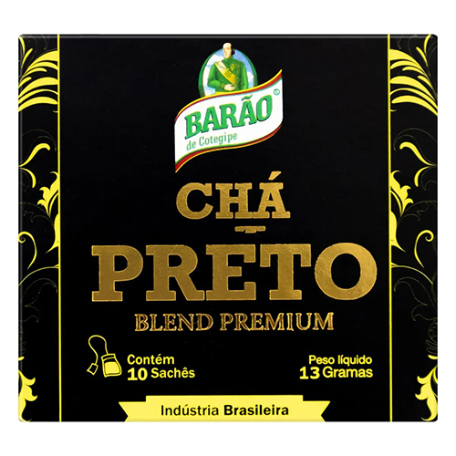 Chá Barão Preto 13g Com 10 Sachês