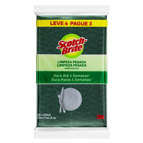Esponja Louca Scotch Brite L4p3un Multiuso