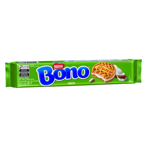 Biscoito Recheado Bono Coco 90g