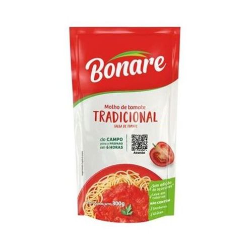 Molho De Tomate Bonare Tradicional 300g