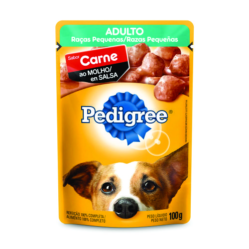 Ração Pedigree Raças Pequenas Carne Sachê 100g