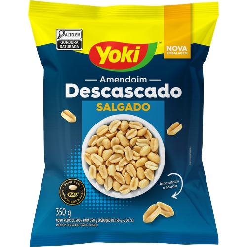 Amendoim Yoki Torrado Descascado Salgado 350g