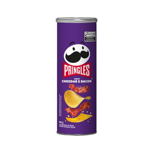 Batata Pringles Cheddar Bacon 105g