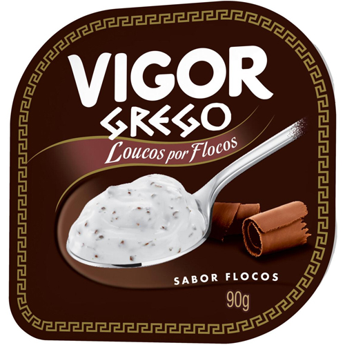 Iogurte Grego Vigor Flocos 90g