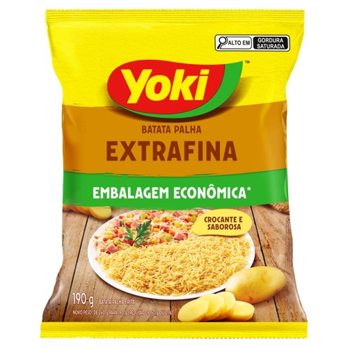 Batata Palha Yoki Extrafina Embalagem Econômica 190g