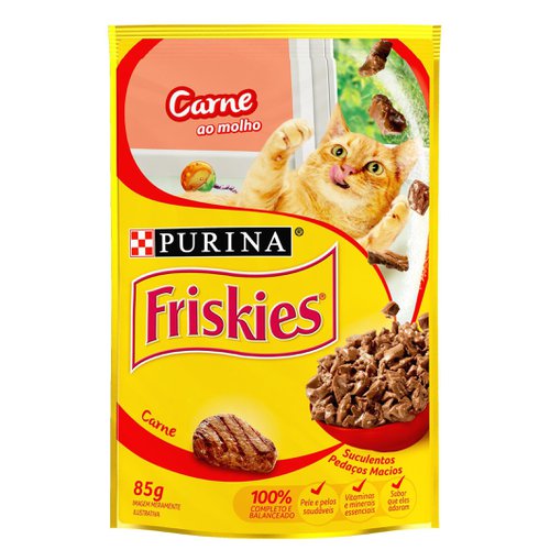 Ração Friskies Carne Sachê 85g