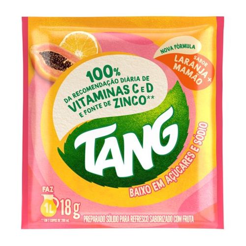 Refresco Tang De Laranja E Mamão 18g