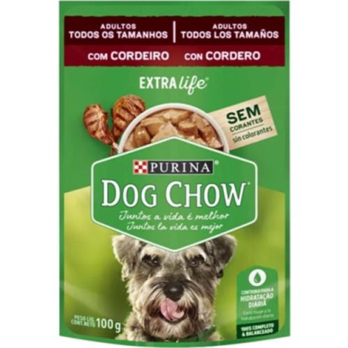 Ração Dog Chow Cordeiro Sachê 100g