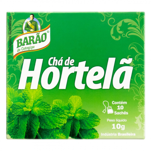 Chá Barão Hortelã 10g Com 10 Sachês