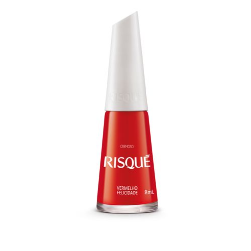 Esmalte Risqué Cremoso Vermelho Felicidade 8ml
