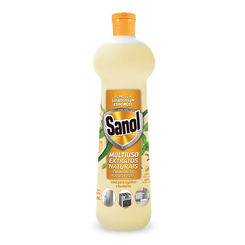 Limpador Multiuso Extratos Naturais Limão/folhas Sanol 500ml