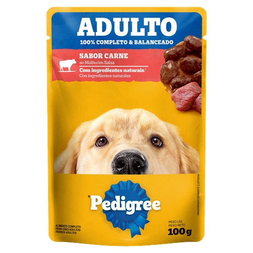 Ração Pedigree Cães Adultos Carne Ao Molho 100g