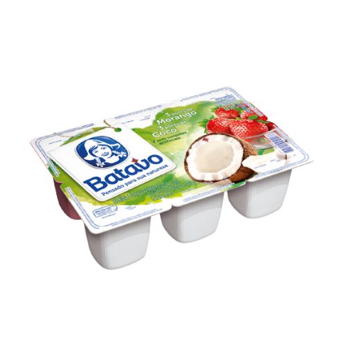 Bebida Láctea Polpa Batavo Morango/coco 510g