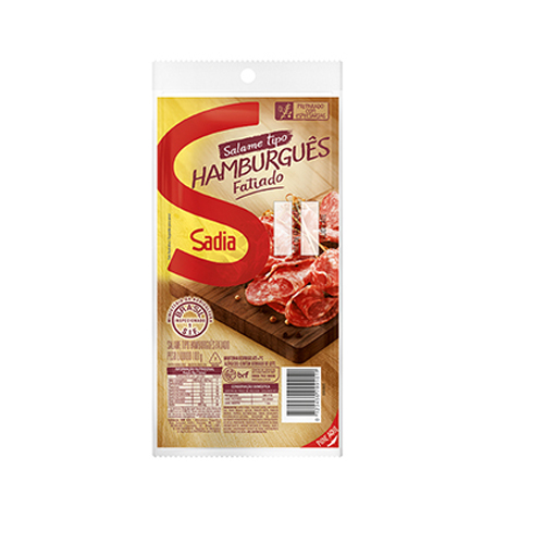 Salame Hamburgues Sadia 100g Fatiado