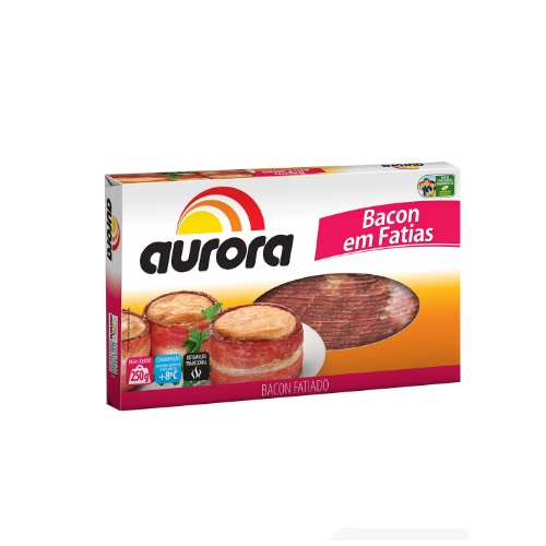 Bacon Defumado Aurora Fatiado 250g