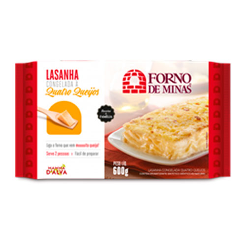 Lasanha Forno Minas 4 Qjos 600g