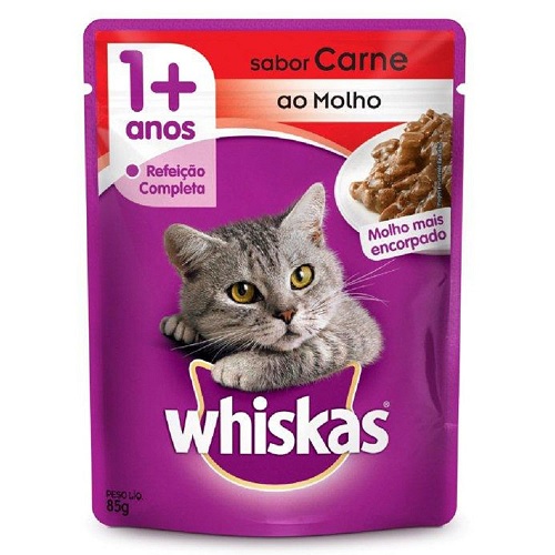 Ração Whiskas Carne 85g