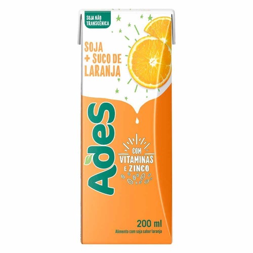 Bebida Ades Soja + Suco De Laranja 200ml