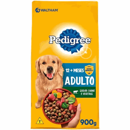 Ração Pedigree Adulto Carne/vegetais 900g
